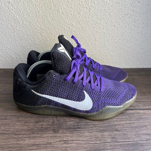 Nike Kobe 11 Elite Low Eulogy Hyper Grape Basketball Mens Size 11.5 822675-510‎